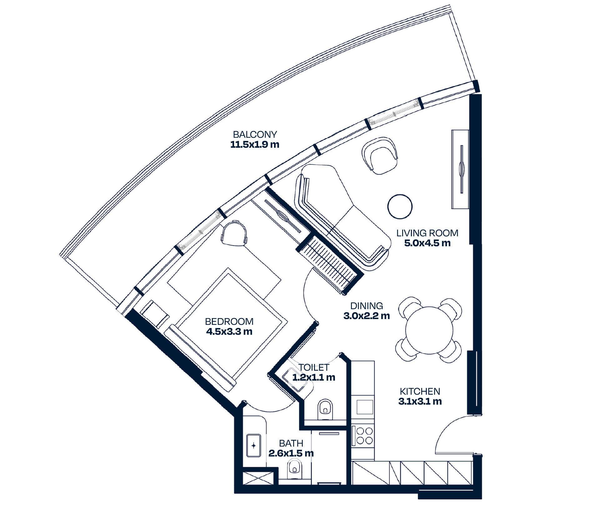 1-Bedroom Apartment