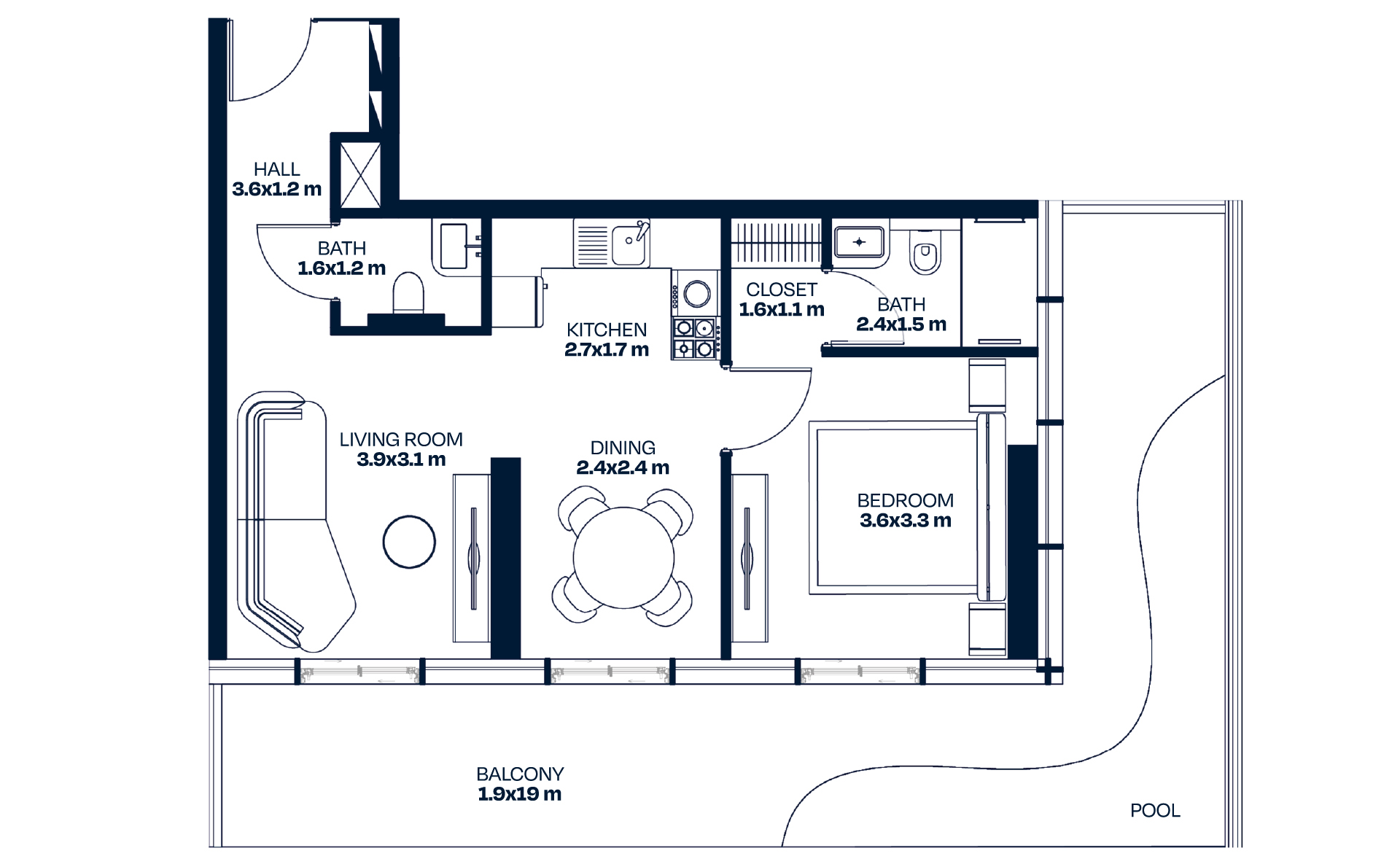 1-Bedroom Apartment