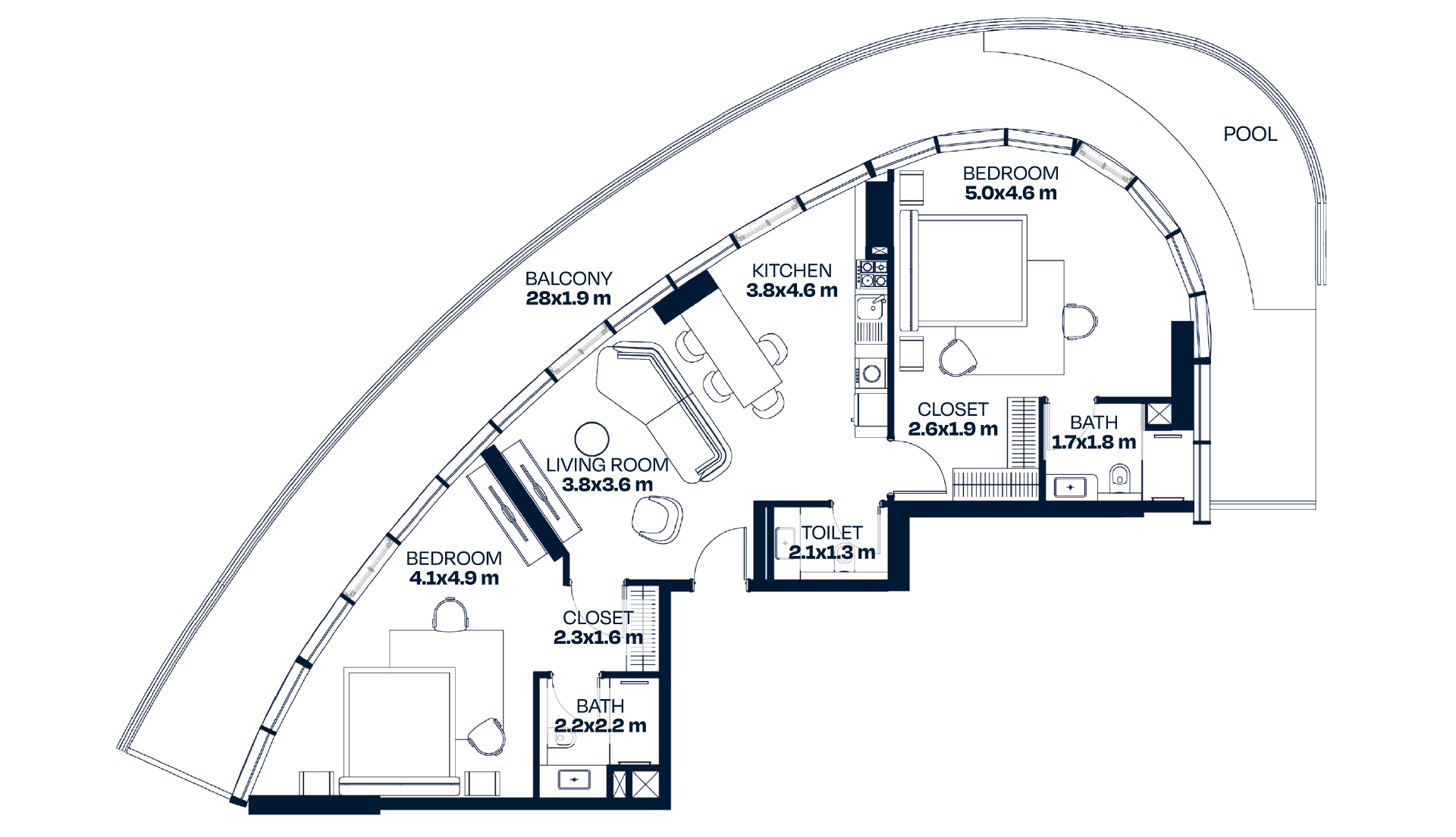 2-Bedroom Apartment