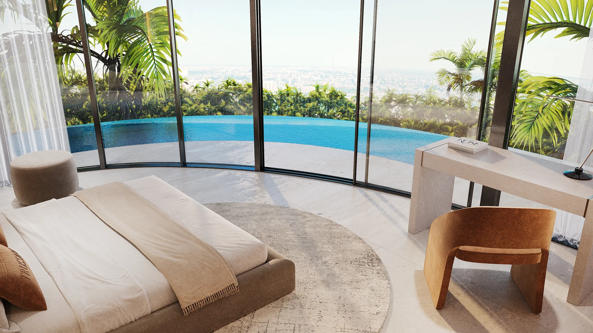 Private Pools and Open Living Spaces